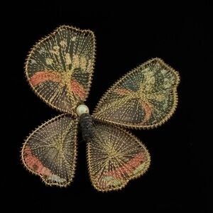 Vintage Butterfly Brooch with Intricate Design